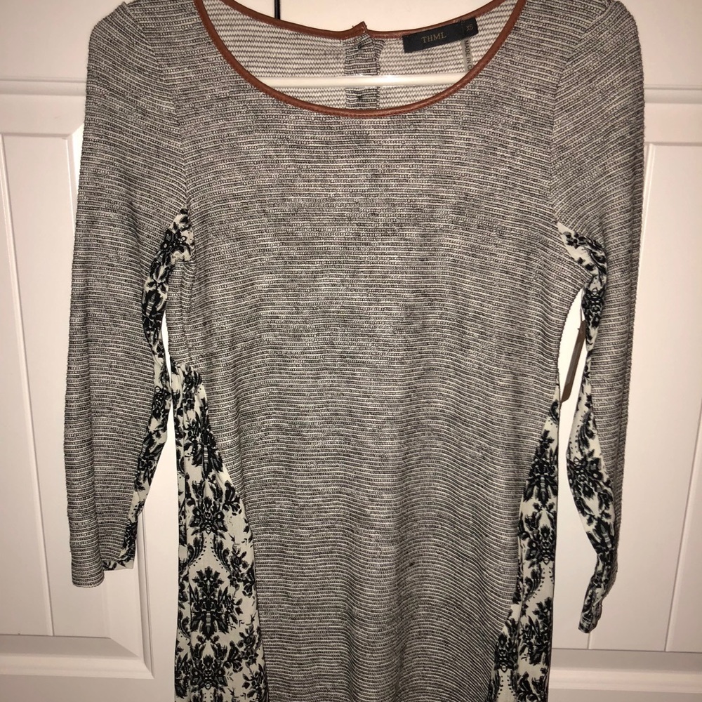 Textured, Multi-Pattern Top